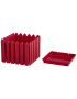 Кашпо "Лардо" квадратное Лиловое,Салатовое,Красное ™из пластика.Стандарт 430х357х300мм